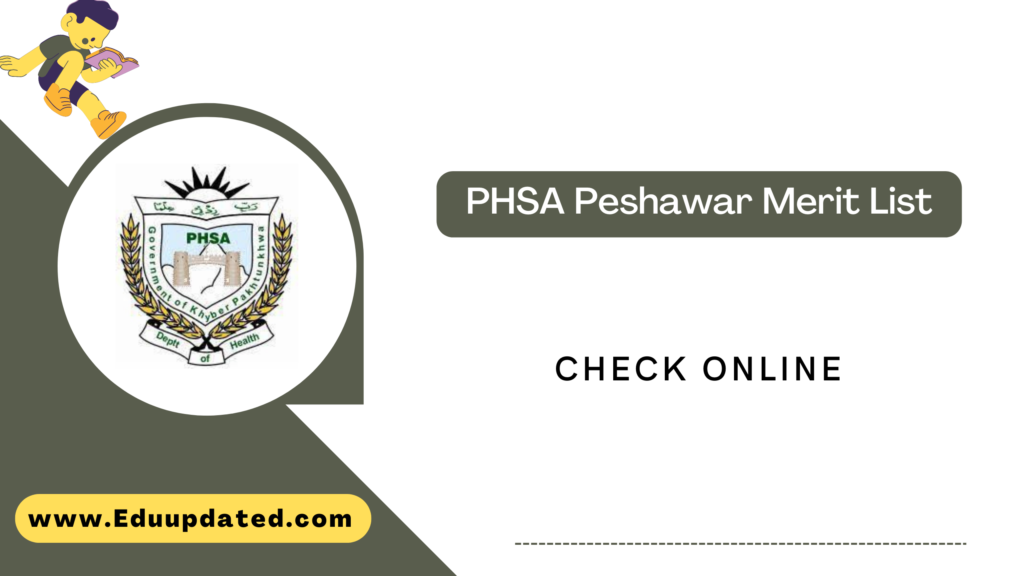 PHSA Peshawar Merit List