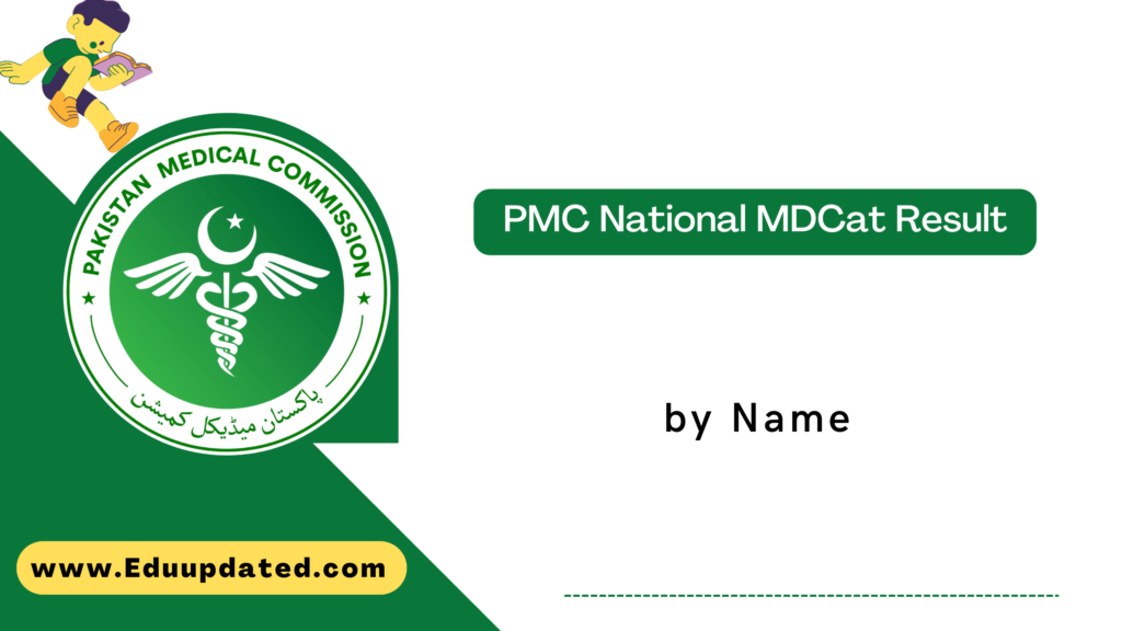 PMC National MDCat Result by Name